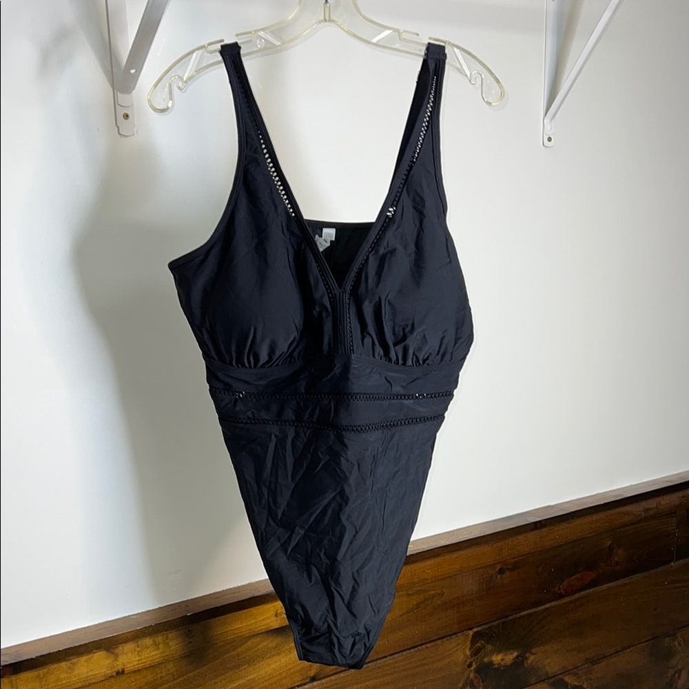 NWT Amazon Daci Black One-Piece Swimsuit-‎ 20W